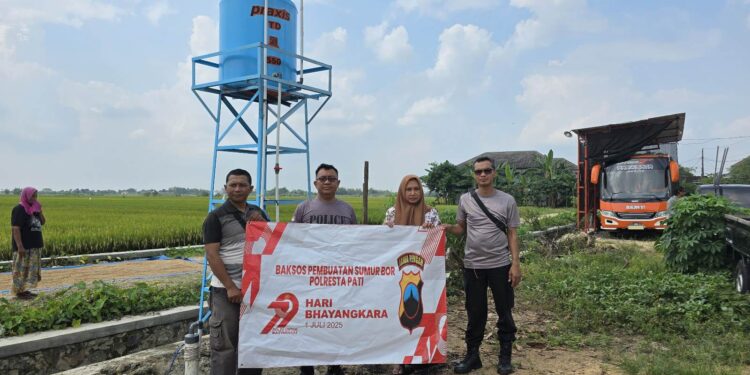 Warga Pesagi Kesulitan Air saat Kemarau, Polresta Pati Bantu Sumur Bor