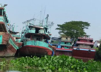 Bendung Karet Disebut Jadi Biang Kerok Sungai Silugonggo Dipenuhi Eceng Gondok