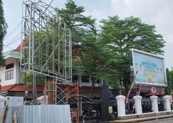 Videotron di Alun-Alun Pati Dilengkapi Sound, Bisa Buat Nobar Sepak Bola