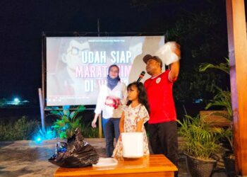 Warga Rembang Berbondong-Bondong Dukung Timnas Indonesia Vs Vietnam di Kopi Klotok Tavaraze