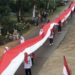 Semarak 17 Agustus, Warga Bantrung Jepara Kibarkan Bendera Merah Putih 1 KM