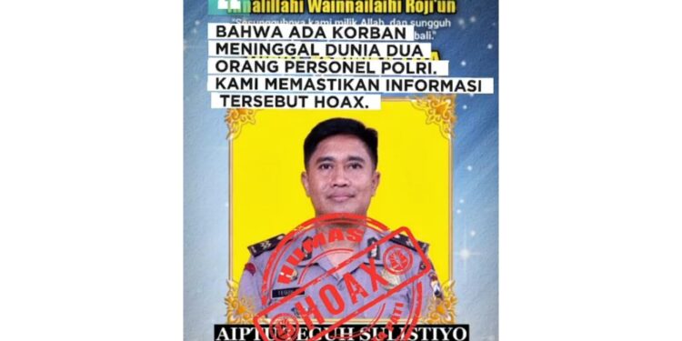 Polresta Pati Pastikan Kabar Meninggalnya 2 Polisi pada Demo 13 Agustus adalah Hoaks