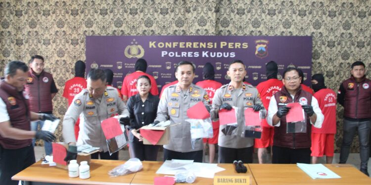 Polres Kudus Tangkap 11 Pengedar dan Pengguna Narkoba, Terancam 15 Tahun Penjara