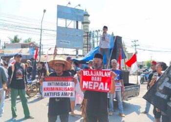 Seratusan Masyarakat Tayu Gelar Demo Tuntut Keadilan pada Kapolresta Pati
