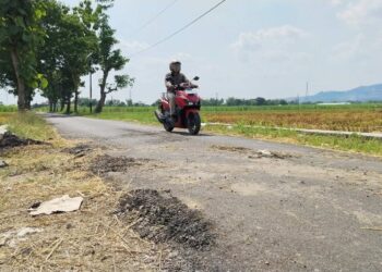 Jalan Alternatif Pati-Kudus di Margorejo Rusak, Padahal Baru Sebulan Diperbaiki