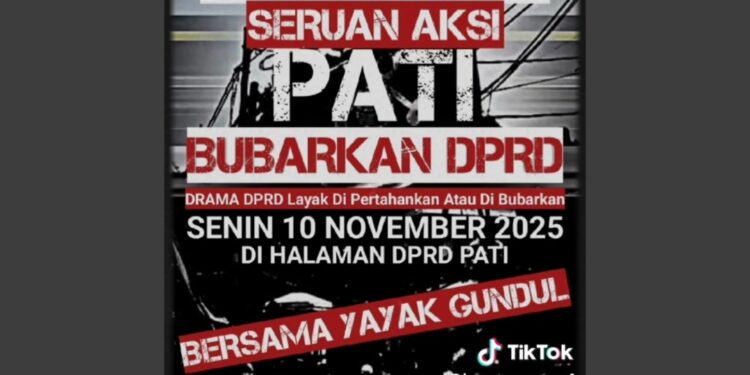Yayak Gundul Akan Kerahkan 10 Ribu Massa untuk Demo Bubarkan DPRD Pati