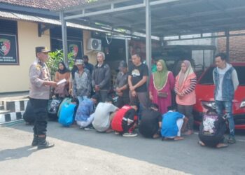 Polisi Gagalkan Tawuran Antargeng di Sukolilo Pati, 12 Pelajar Diamankan