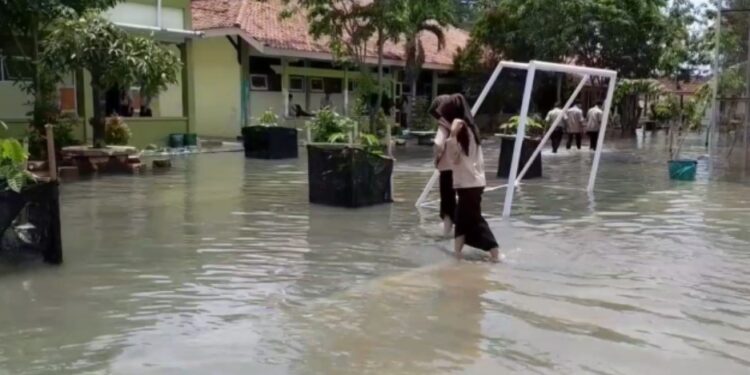 Banjir Rendam SMAN 1 Karanganyar Demak, Kegiatan Belajar Terganggu