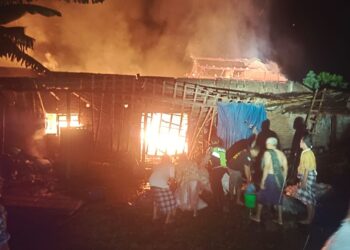 Gudang Produksi Kerupuk di Cendono Kudus Ludes Terbakar