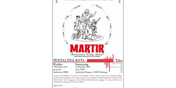 Teater Minatani Pati Akan Pentaskan ’Martir’ di Kudus dan Semarang