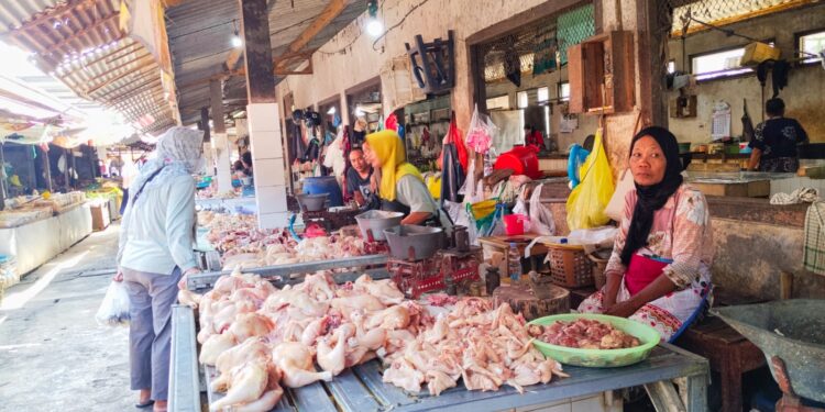 Sejak Ada MBG, Penjualan Daging Ayam di Pasar Puri Pati Anjlok