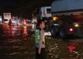 Terendam Banjir, Jalur Pantura di Batangan Pati Macet