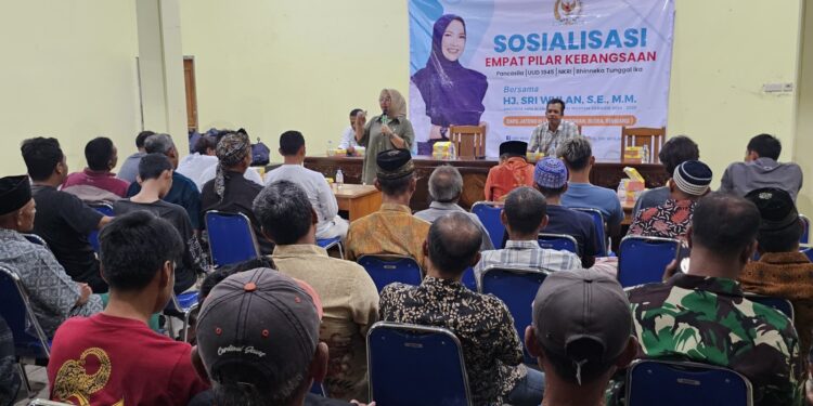 Sri Wulan Sosialisasikan 4 Pilar Kebangsaan pada Warga Terdampak Bencana di Pati