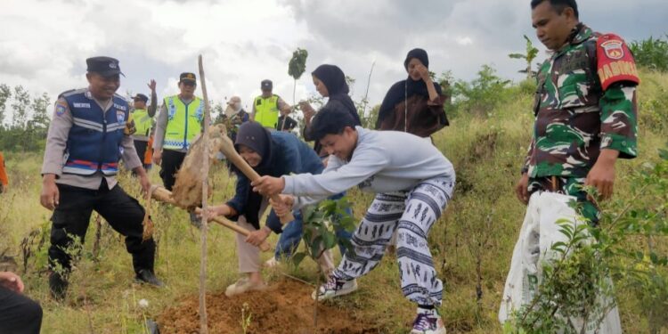 Lestarikan Kendeng, Warga Pati Gotong Royong Tanam Ribuan Pohon