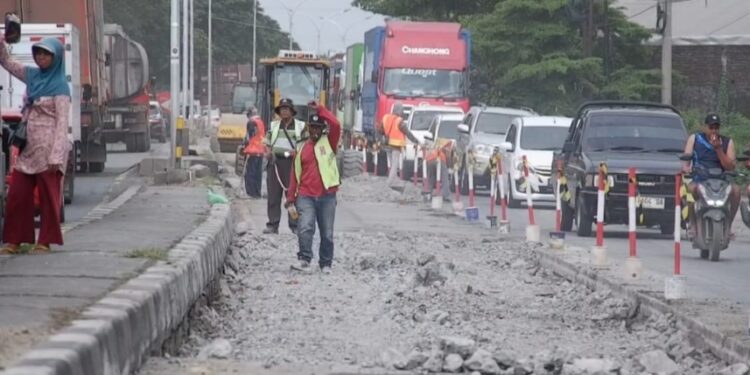 Libur Nataru, Satlantas Polres Demak Batasi Angkutan Barang di Jalur Pantura
