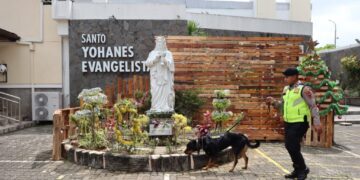 Polres Kudus Sterilisasi Gereja Jelang Natal, 500 Personel Gabungan Disiagakan