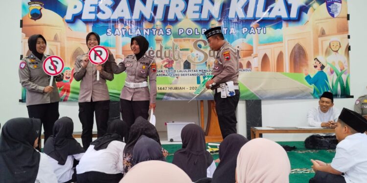 Serunya Pesantren Kilat Polresta Pati: Dari Belajar Wudu hingga Ngaji Lalu Lintas