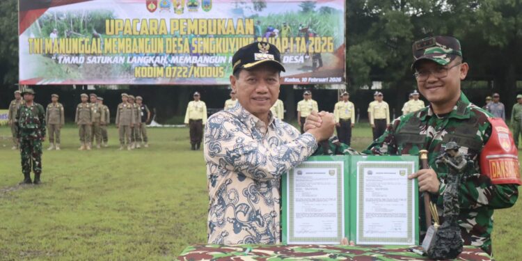 TMMD Sengkuyung 1/2026 Wujudkan Kemandirian Desa Ngembal Kulon Kudus
