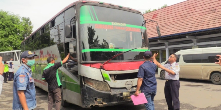 Jelang Arus Mudik, Dishub Rembang Ramp Check Angkutan Umum