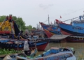 Ratusan Kapal Nelayan Mulai Padati Sungai Juwana Jelang Lebaran