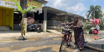 Protes Jalan Rusak Tak Diperbaiki, Warga Kayen Pati Tanami Pohon Pisang