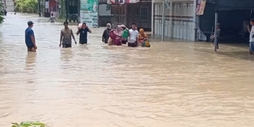 Sungai Tuntang Meluap, Jalur Karangtengah-Demak Lumpuh Total Terendam Banjir