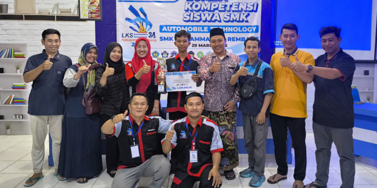 SMK NU Lasem Juara 1 LKS Automobile Technology Tingkat Rembang
