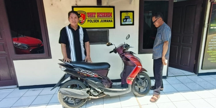 Dicuri saat Subuh, Motor Warga Bajomulyo Pati Ditemukan Warga di Semak-Semak