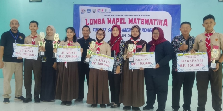 Kompetisi Matematika Awali Hardiknas 2026 di Rembang, Diikuti 102 Siswa SMP