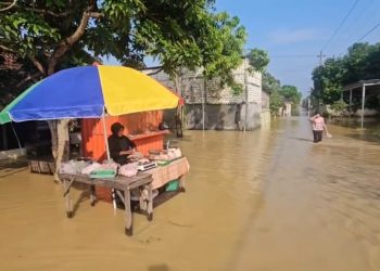 Tanggul Sungai Widodaren Jebol, Dua Desa di Batangan Pati Terendam Banjir