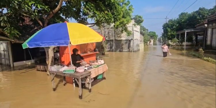 Tanggul Sungai Widodaren Jebol, Dua Desa di Batangan Pati Terendam Banjir