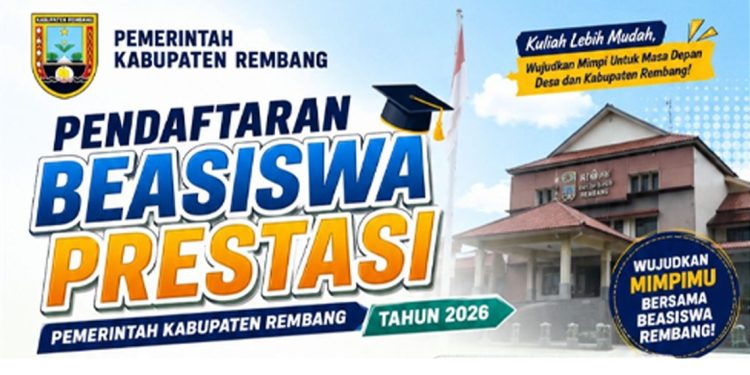 Mau Kuliah Gratis? Beasiswa Prestasi Rembang 2026 Dibuka, Cek Syaratnya