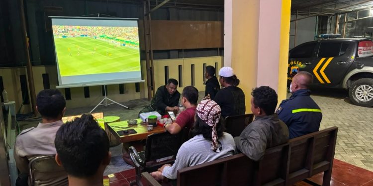 Fasilitasi Pencinta Bola, Polres Kudus Gelar Nobar Piala Dunia Gratis di 10 Titik