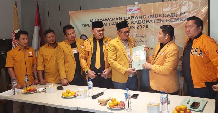 Terpilih Aklamasi, Nur Hasan Kembali Nakhodai DPC Hanura Rembang
