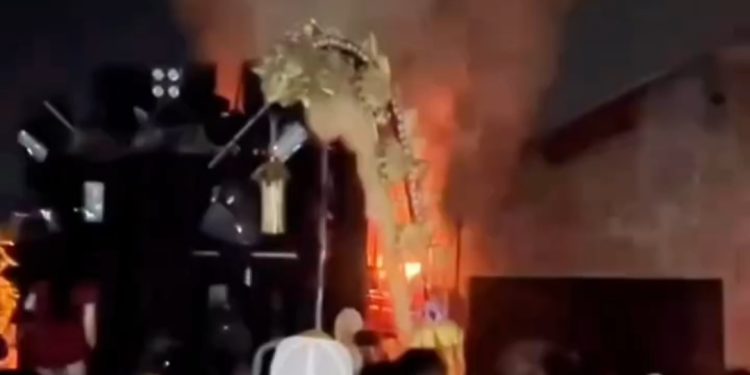 Sound Horeg Terbakar saat Malam Satu Suro di Pasucen Pati