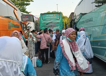 Seribuan Jemaah Haji Asal Pati Tiba di Kampung Halaman