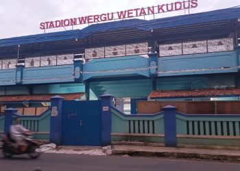 Lelang Ulang Pembongkaran Bangunan Stadion Wergu Wetan Kudus Terjun Bebas