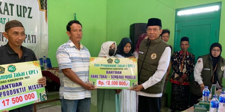 Kemenag Pati Salurkan Zakat Rp782 Juta untuk Bedah Rumah hingga Modal Usaha