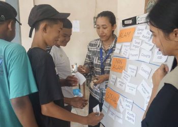 Kemas Edukasi Interaktif, YEU Latih Remaja Tegalombo Pati Tanggap Bencana