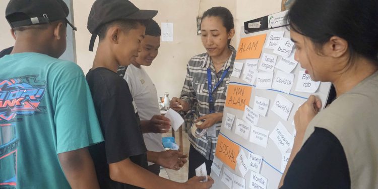 Kemas Edukasi Interaktif, YEU Latih Remaja Tegalombo Pati Tanggap Bencana